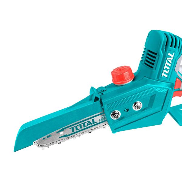 Akumulatorska mini verižna žaga TOTAL 150mm, 20V/2.0Ah-7.5Ah/P20S